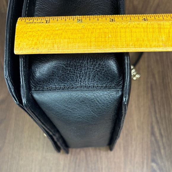 Rebecca Minkoff Black and Gold Crossbody Bag with Structured Design - Picture 14 of 16